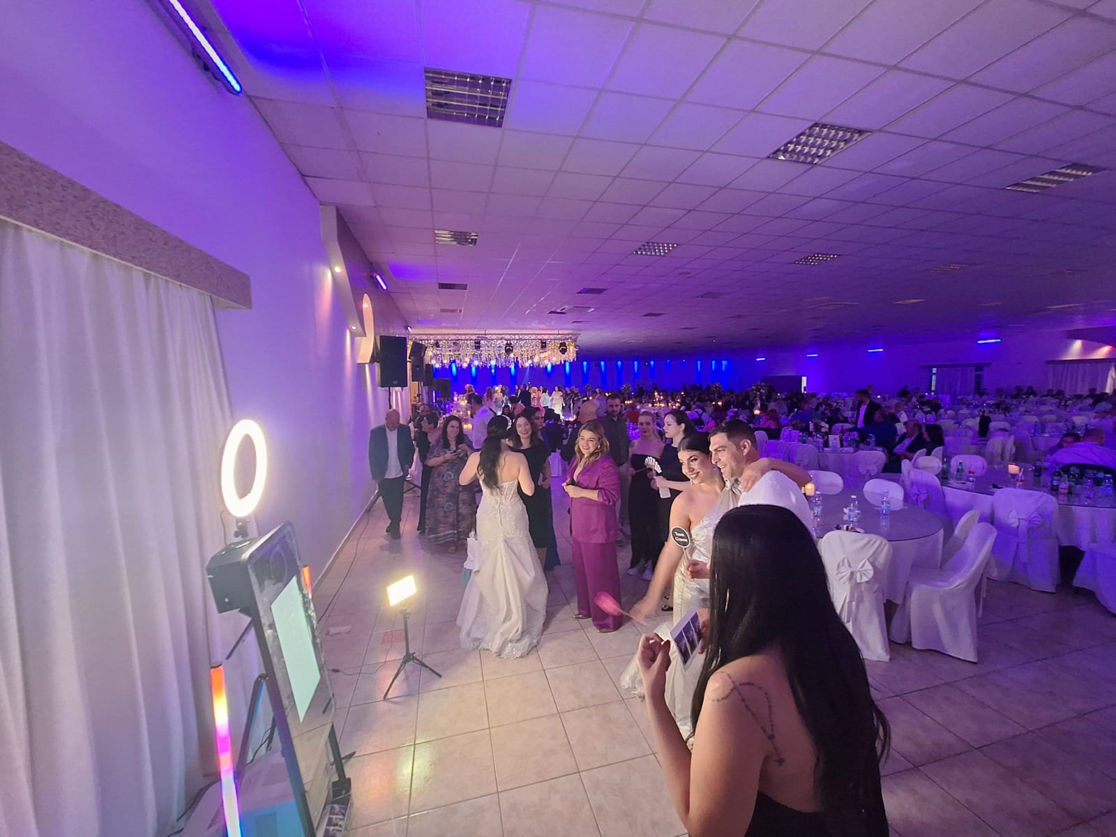 Guests posing at the Vibe360 photo booth
