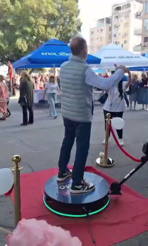 360 video booth clip — birthday party